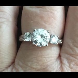 3 Stone CZ Ring